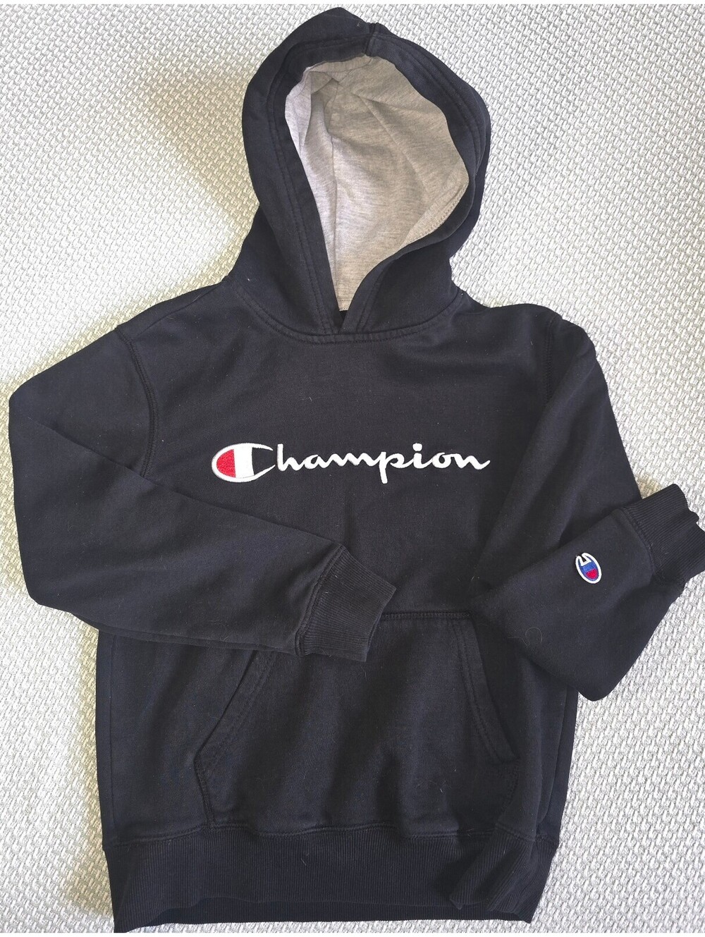 Youth Black, Champion hoodie size medium